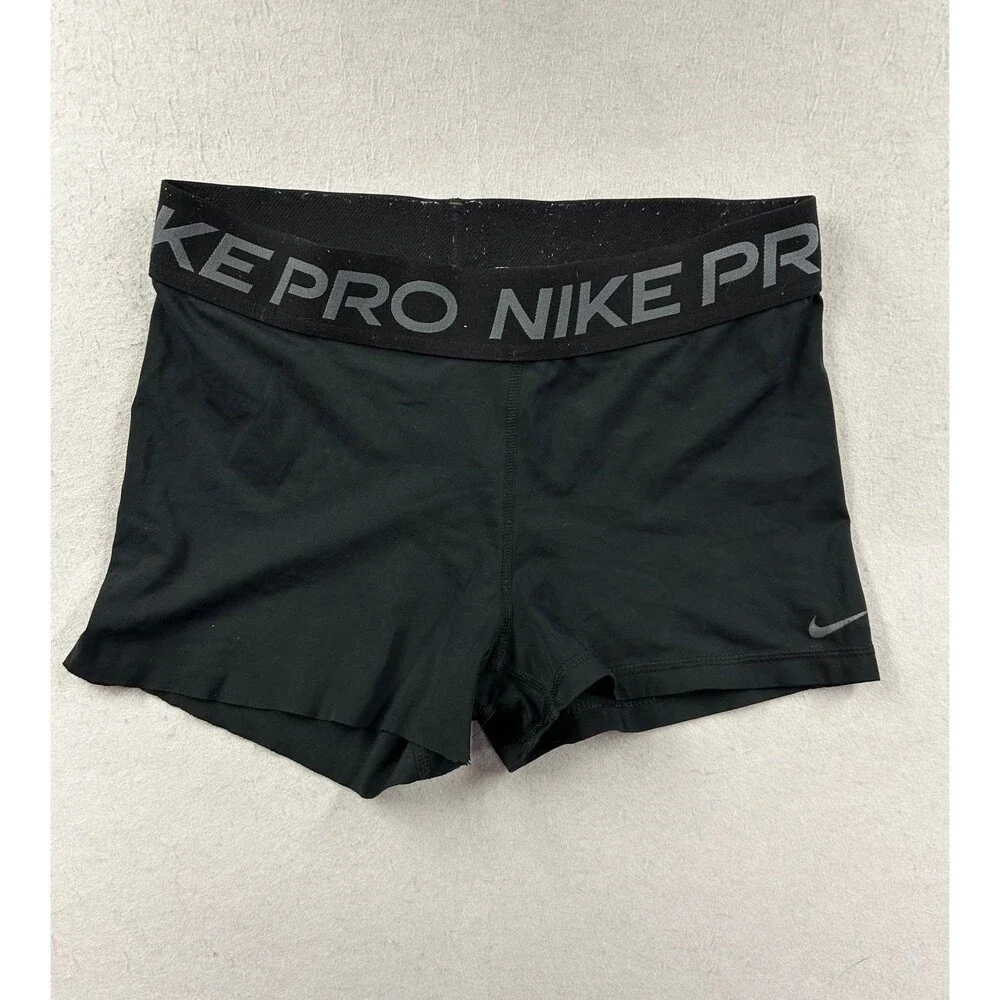 Nike Pro Women's Black Athletic Compression Shorts Large